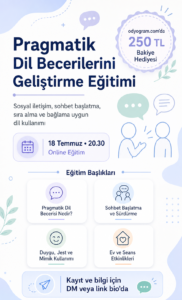 Pragmatik Dil Becerilerini Geliştirme Eğitimi