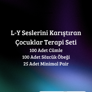 L Y Sesleri Fonolojik Farkındalık ve Sesletim Çalışmaları Toplam 3 PDF