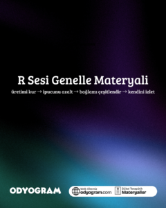 R Sesi Artikülasyon Genelleme Materyali