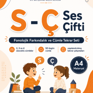 S - Ç Fonolojik Farkındalık ve Cümle Tekrar Seti