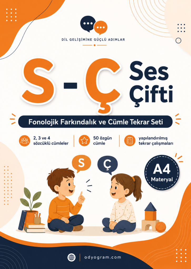 S - Ç Fonolojik Farkındalık ve Cümle Tekrar Seti