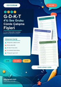 G D K T 4'lü Ses Grubu Artikülasyon Cümleleri