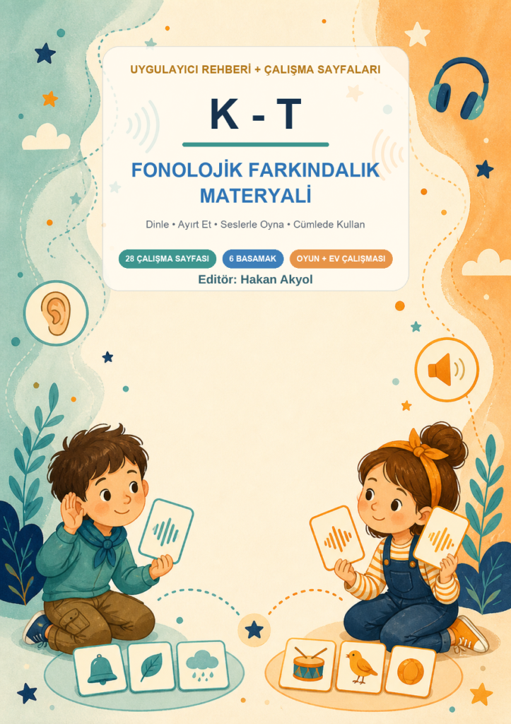 K-T Fonolojik Farkındalık Materyali – 6 Düzey, 28 Çalışma