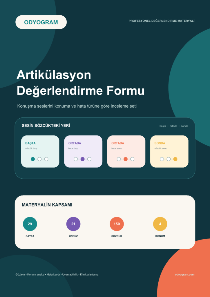 Artikülasyon Değerlendirme Formu